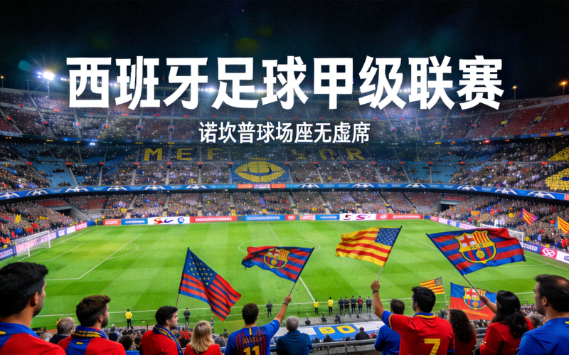 西班牙足球甲级联赛 - 诺坎普球场座无虚席